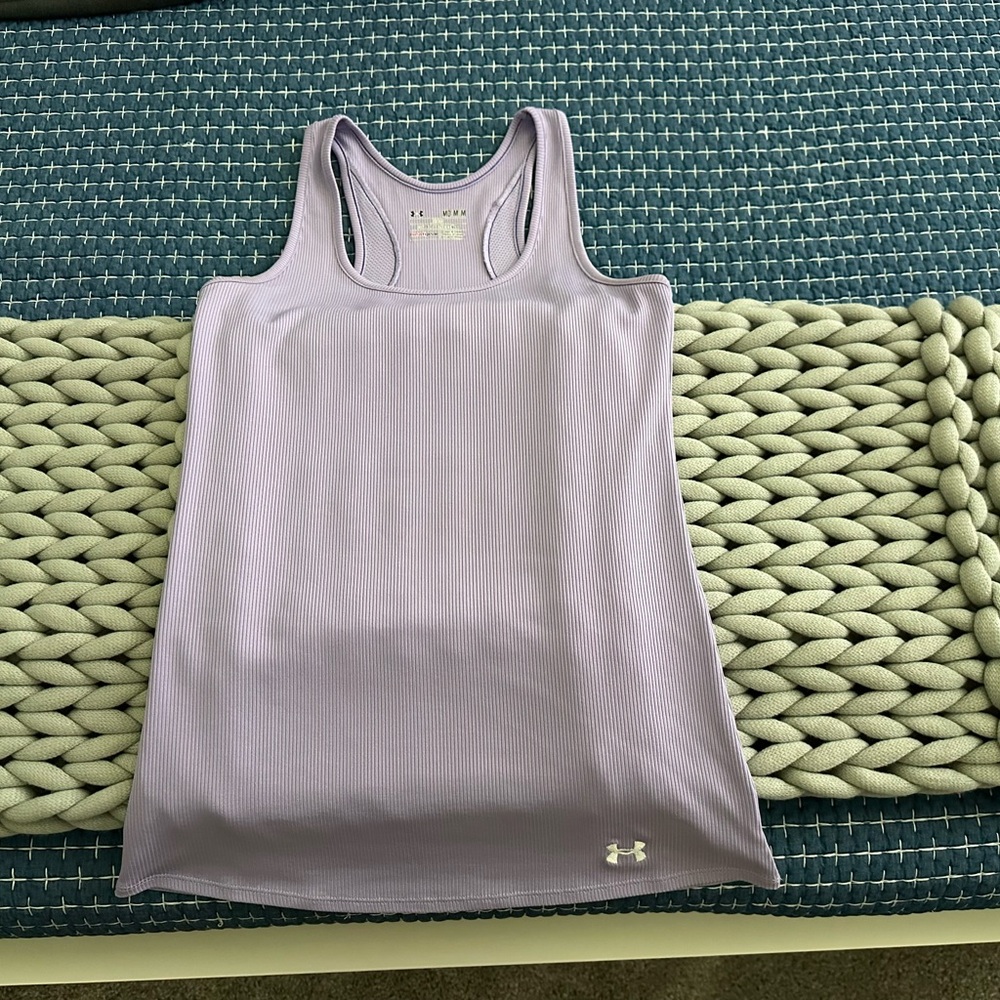 Under Armour Light Purple Fitted Tank